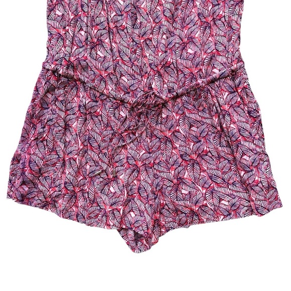 GAP Sleeveless Print Lightweight Halter Jumper Romper, XL - Picture 7 of 16